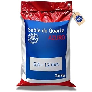poolomio sable filtrant 25 kg en quartz 0,6 à 1,2 mm