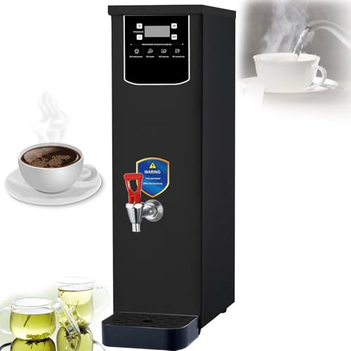 STDZQCWY Caldera De Agua Caliente Comercial De 35 litros por Hora, 2,5 KW, Llenado Automático, Acero Inoxidable, Calentador De Agua para Preparar Té Y Café, Panel De Control Digital