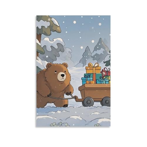 Toile murale ours : créez une décoration esthétique dans votre salon
