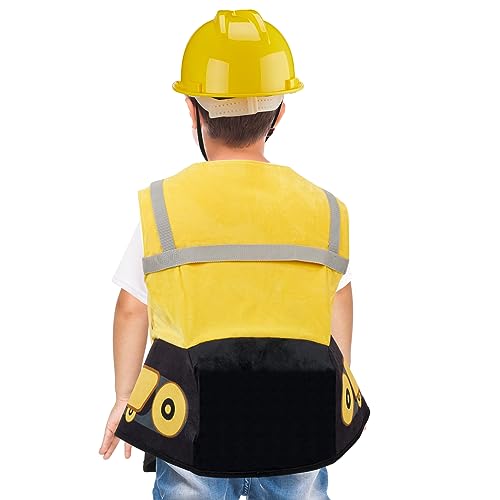 Disfraz niño excavadora amarillo 4 años miniatura 7