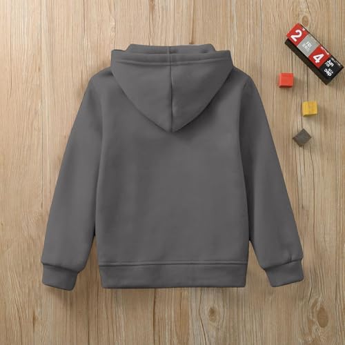 Kids Zip Up Hoodie School Uniform Boys Girls Hooded Sweatshirt Jackets - image 2