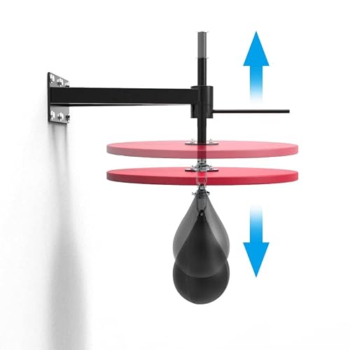 Wygvnr Wall-Mounted Speed Bag Platform Heavy-Duty Steel Adjustable Structure With Speed Bag Swivel And Ball For Boxing Training #TOP2