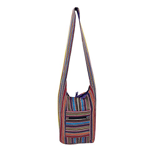 Image of SUVASANA Large Sling Shoulder Bag for Men Women Casual Comfortable Everyday Purse Travel Women's Cross-body Bags
