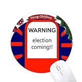 Alarmierung des roten Alarms rund um den Rubber Maus Pad Weihnachtsbaum Mat