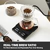 Báscula de café TIMEMORE Black Mirror Basic 3.0, báscula para espresso con temporizador, flujo de agua y proporción de preparación, 3 modos de preparación, báscula digital recargable de alta precisión 0.1g para V60 y espresso - Negro 8