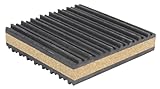 Easyflex VibraSystems Cork/Rubber Isolator Pads for Chillers, Pumps, HVAC, Air Compressor, Washer and Dryer, AC Units, Pack of 4 (4 x 4 x 1 in)