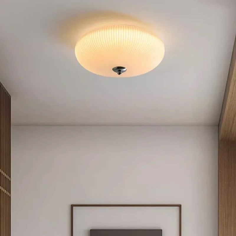 Plafonnier LED rond en verre résolvant le manque de luminosité dans les couloirs
