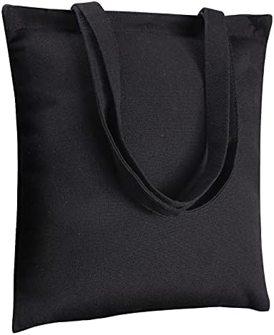 Canvas Tote Bags. (32-pack) Pack Lightweight blank Recycled canvas tote Reusable Cotton Polyester Grocery eco friendly, Suitable for DIY, Gift,Promotion, Activtiy,Washable, black