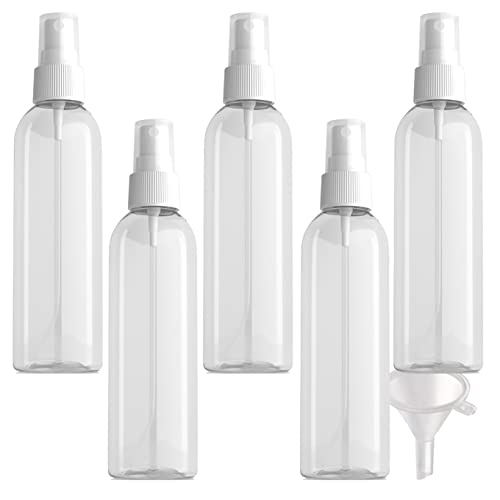 PQPAUTY 5 Piezas Pequeño 200ml Botella de Spray Plástico PET...