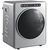 HOMCOM Mini Ablufttrockner 5kg Wäschetrockner mit Sterilisation, Silber