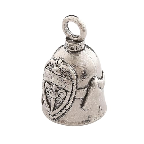 Image of Guardian Bell Good Luck Bell w /Keyring & Black Velvet Bag | Motorcycle Bell | Lead-Free Pewter | Made in USA