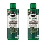 Miracle-Gro Organic Indoor Plant Food, Liquid Plant Food for Houseplants, Flowers, Vegetables, and Herbs, 1-0.5-1 NPK, 8 fl. oz., 2-Pack