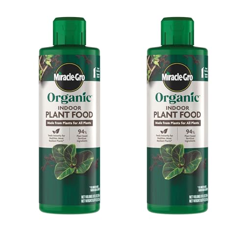 Miracle-Gro Organic Indoor Plant Food, Liquid Plant Food for Houseplants, Flowers, Vegetables, and...