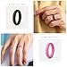 ThunderFit Women’s Silicone Engagement Rings, 5.5mm Wide, 2.1mm Thick, Wedding Rubber Bands, Variety Multipack 1/2/3/4/7