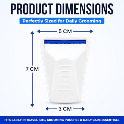 Image of Disposable Razor For Men Pack of 3 | Surgical Skin Blade Use And Throw Shaving Razor With Safety Cap | Manual Beard And Face Grooming | Travel Friendly Stainless Steel Blade | ISO, CE Approved