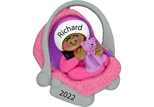 Baby's First Christmas Ornament 2023 Personalized Baby First Christmas Ornament Baby Girl First Christmas Ornament, Black Baby Ornament Personalized 1St Christmas Ornament, African American Babys #TOP13