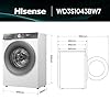 Hisense WD3S1043BW7 Lavasciuga 10,5 + 6 Kg, 1400 Rpm, 19 Programmi Automatici, Vapore, Motore Inverter, Classe Energetica A-20%/D, Display Led, Grigio, WiFi