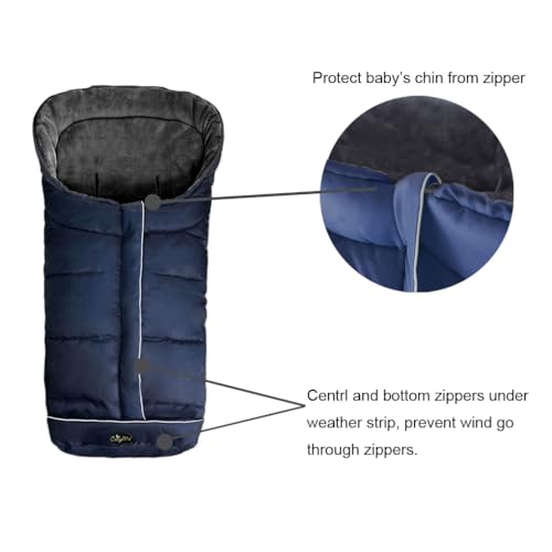 Cozyme 1042 Stroller Footmuff, 3-In-1 Winter Baby Bunting Bag thumb #2