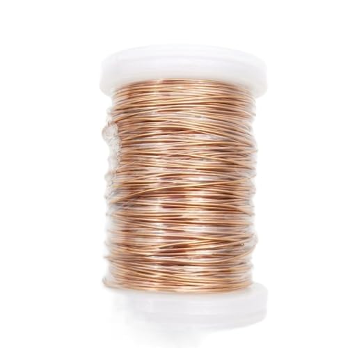 Outdoor Extension Transformer Wire Inductance Coil Polyurethane Enameled Copper Wire 0.1mm to 1.3mm QA-1/155 Electromagnetic Wire Solar sheathed(Color:0.4mm 100g)
