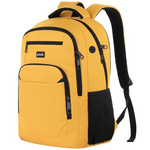 Image of Paude Backpack for School, Laptop, Teens 15.6 Inch College Backpack for University, Business, Work, Travel - Orange