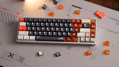 Image of Combat Power Test Theme keycap Cherry Profile 157 Keys pbt Material + 87pc Material - 244 Keys Custom keycap Set Suitable for 61 /87 /104 /108 Cherry MX Switch and Other Mechanical Keyboards