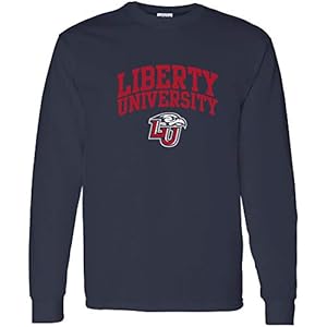 AL03 – Liberty University Flames Arch Logo Long Sleeve – Medium – Navy