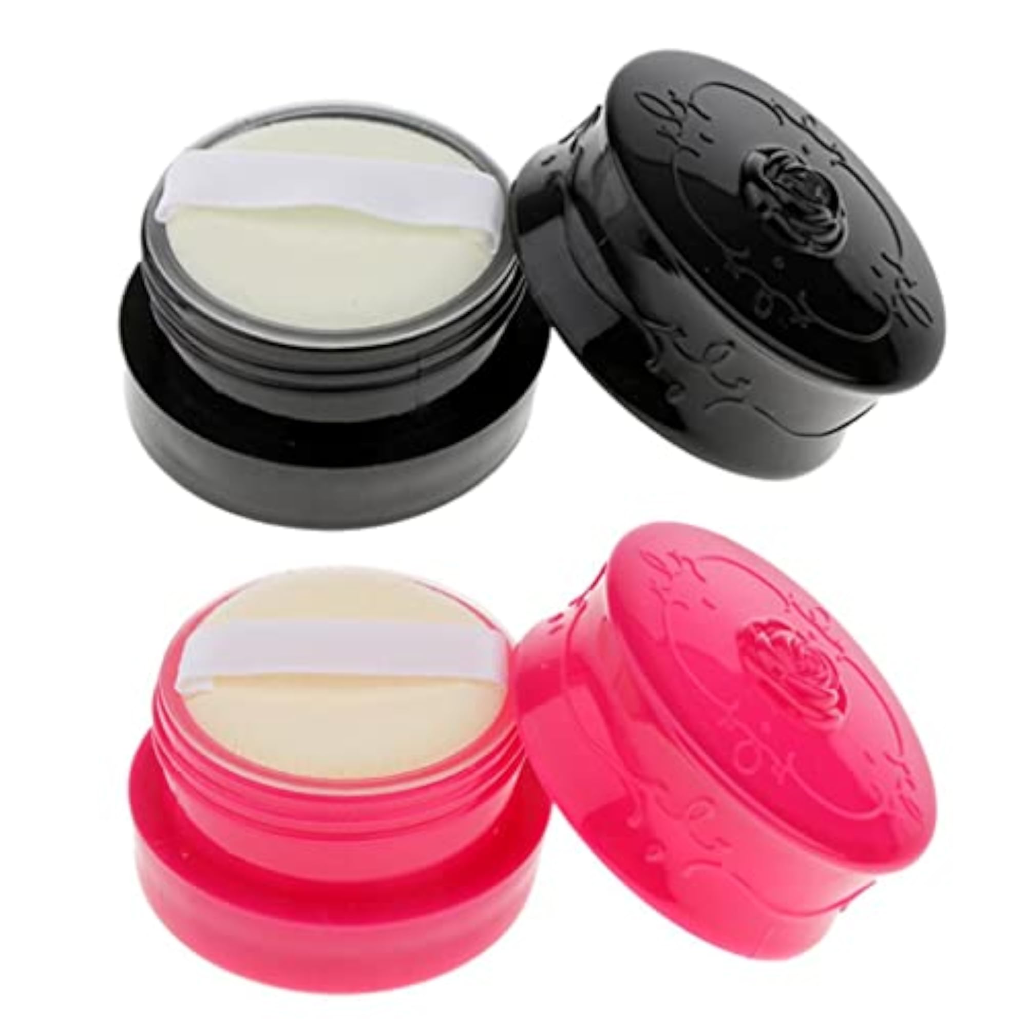 Travel Empty Makeup Loose Powder Container with Puff