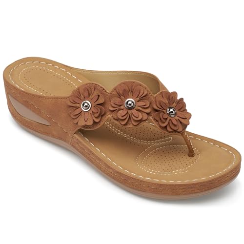 Image of FUDYNMALC Sandals for Women Wedge Shoes: Summer All-Day Comfort Walking Platform Flip Flops 2026 for Casual Dressy