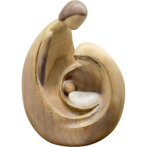 Crèche de Noël moderne en bois de 11 cm, le cadeau traditionnel idéal