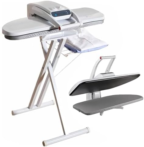 Commercial Heavy-Duty 1400W Steam Ironing Press - 50kg Pressure, 5 Adjustable Temperatures, Multiple Fabric Modes, Ideal for Bed Sheets & Pillowcases