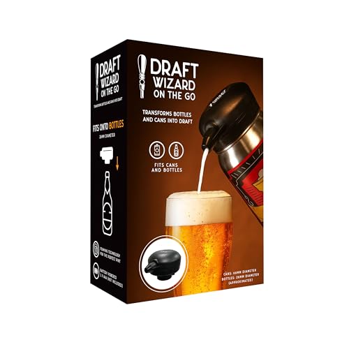 Menkind Draft Wizard On The Go Ultra Portable Ultrasonic Frothing Beer Dispenser