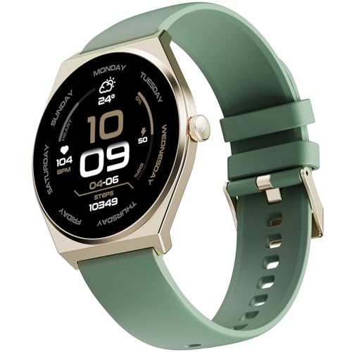 Image of Fire-Boltt Phoenix Nova Smartwatch 1.43 inch Slim Super AMOLED Display, 466x466 Pixel Always-On Display, Bluetooth Calling, Health Tracker for Men & Women Mist Jade