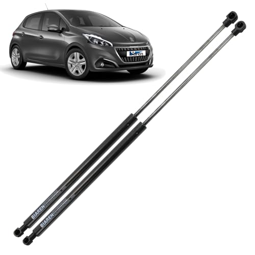 BIAREN 2x Rear Tailgate Boot Gas Struts For Peugeot 208 Hatchback Van (2012-2019) Lift Support System 435 (N) 467 MM 1609616580 9673083680 9676494780