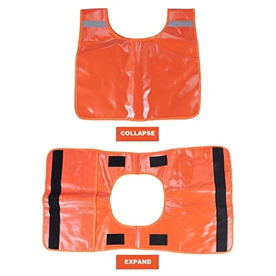 Coperta Ammortizzatore Per Verricello In PVC - 43x49 Cm, Arancione Con Striscia Riflettente - Foto 8