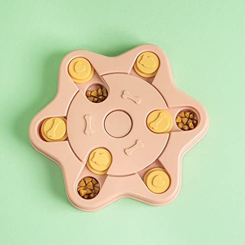 BRINQUEDO PARA PET QUEBRA-CABEÇA INTERATIVO ENIGMA HEXAGONAL ROSA - OIKOS ANIMAL