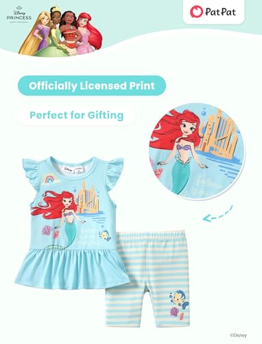 Image of Disney Minnie Mouse Frozen Princess Marvel Toddler Girls Clothes Long Sleeve Sweatshirt + Leggings 2pcs Outfits Set 2-6Y