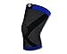 Pro-Tec Athletics 3D Flat Premium Knee Sleeve, Black/Blue, Medium