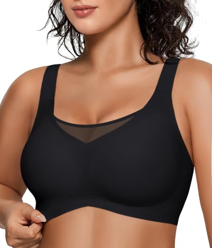 Image of Wireless Bras for Women No Underwire Seamless Buttery Bralettes Smoothing Women's Bras Full Coverage Shapedly Bra