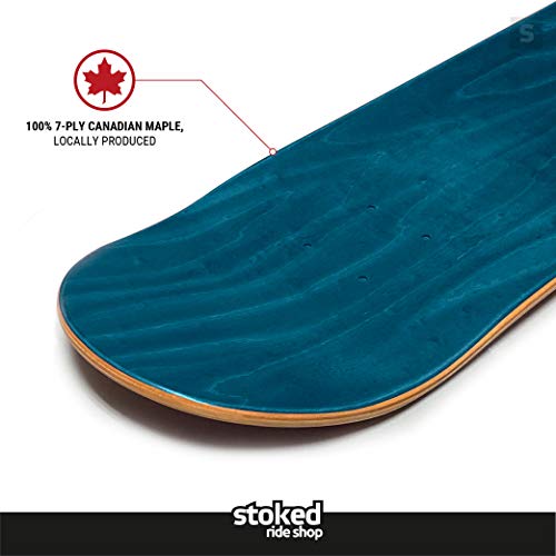 Stoked Ride Shop Blank Skateboard Deck Only | 8.25\" (Blue | Deck Only)