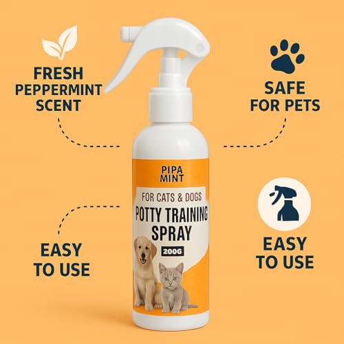 Image of PIPA Mint Potty Training Spray for Puppy 200ml Dog Potty Spray | Pee Spray for Dogs & Cats | Potty Spray for