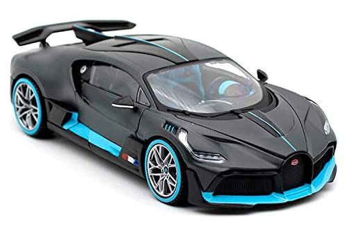 Image of WireScorts Exclusive Alloy Metal Pull Back Die-cast Car 1:32 Bugatti DIVO Diecast Metal Pullback Toy car with Openable Doors & Light, Music Boys Gifts Toys for Kid's - Black
