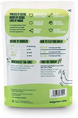 Wagateur Scaredy Paws - Dog Calming Product for Anxious, Nervous, Stressed or Reactive Dogs. Suitable for Separation Anxiety Relief & Fireworks. 100% Natural Supplement 175g Powder (not Tablets)