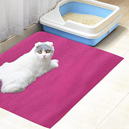 Image of Trance Waterproof Pet Training Pads | Reusable Pee Pad for Dogs Cats Puppy and Pets | Washable Pet Dry Sheet | Potty Trainer | Soft and Hypo-Allergenic (Large, Size 1.4 x 1 m | 140 x 100 Cms, Berry Pink)