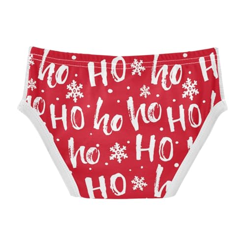 visesunny Boys Cotton Underwear Santa Claus Laugh Hohoho Letter Printed Toddler Soft Training Briefs Size 2T-8Y for Kids2