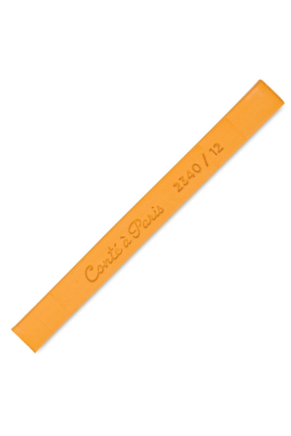 Conté a Paris 500273 Pastel Chalk with High Light Fastness Made from Pigments for Sketches and Portraits Length 65 mm Cross Section 6 x 6 mm Orange