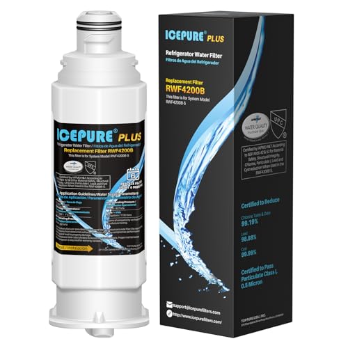 Image of ICEPURE PLUS NSF53 DA97-17376B Replacement for HAF-QIN /EXP, HAF-QIN, DA97-08006C, RF23M8070SG, RF23M8070SR, RF23M8090SG, RF23M8090SR, AQF-DA97-17376B Refrigerator Water Filter, 1PACK