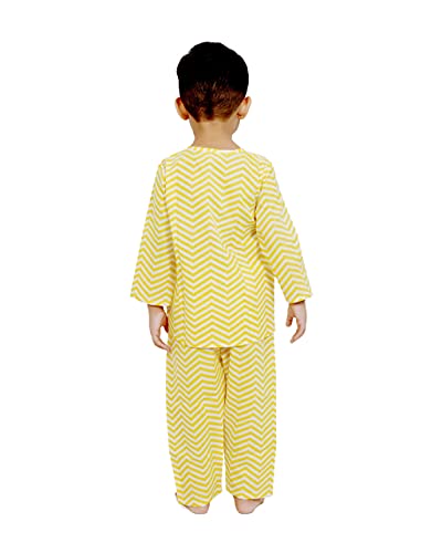 Image of Cotton Unisex Printed Night Suit Dress Set Combo Pack for Girls Boys