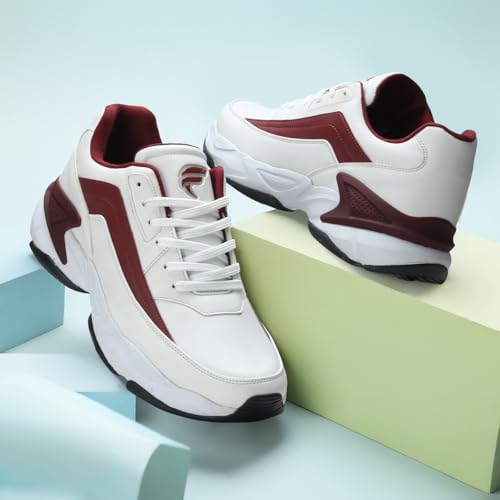 Image of FIELD CARE Fusion Casual Athletic Chunky Stylish Outsole Comfort Lace-Up Sneakers.