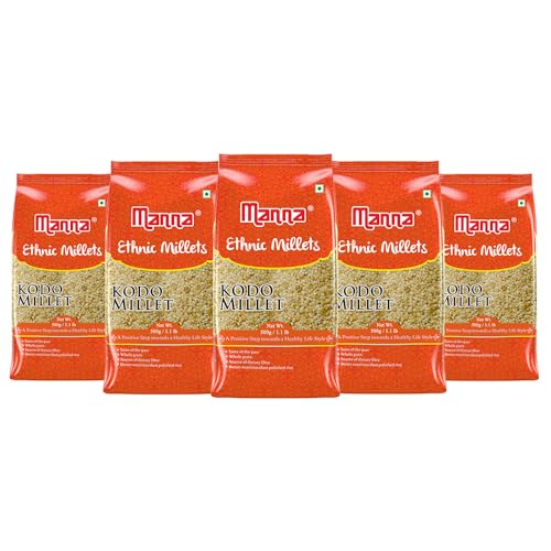 Image of Manna Kodo Millet 2.5Kg (Kodra /Varagu /Arikelu /Hark /Varigu) | Natural Grains | Low GI Native Rice | High Protein & More Fibre than Rice (Kodo Millet)