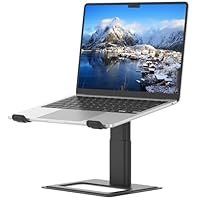 SOUNDANCE Aluminium laptopstandaard voor bureau, compatibel met Mac MacBook Pro Air Apple Notebook, draagbare houder, ergonomische lift, metalen verhoger voor 10 tot 15,6 inch pc, desktopcomputer, LS1